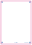 OXFORD REVISION 2.0 cards - blank with fuchsia frame, 14,8 x 21 cm, pack of 50 - 400133975_1100_1686092430
