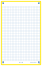 OXFORD REVISION 2.0 cards - squared with yellow frame, 12,5 x 20 cm, pack of 50 - 400133987_1100_1686092309