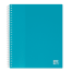 OXFORD SCHOOL LIFE SPIRAL DISPLAY BOOK - A5 - 40 pochettes - Polypropylene - Translucide - Turquoise blue - 400135685_1100_1686103135