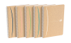 OXFORD Touareg Spiralheft - A5 - 5mm kariert - 90 Blatt - SCRIBZEE® kompatibel - Deckel aus recyceltem Karton - beige und farbig sortiert - 400141844_1400_1686125989
