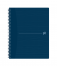 Oxford Origins Anteckningsbok - A4+ – Mjukt omslag – Dubbel spiralbindning – Linjerad – 140 sidor – SCRIBZEE ®-kompatibel – Blå - 400150002_1100_1619600949