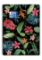 OXFORD Botanical Cahier - A4+ - Couverture Souple - Reliure intégrale - Ligné - 160 pages - Compatible SCRIBZEE® - Noir - 400150953_1100_1686127647