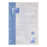 Oxford Recycling Schulblock - A4 - Lineatur 27 (liniert mit Rand links und rechts) - 50 Blatt - 90 g/m² OPTIK PAPER® 100% recycled - 4-fach gelocht - kopfgeleimt - stabile Kartonunterlage - blau - 400159592_1100_1686159638
