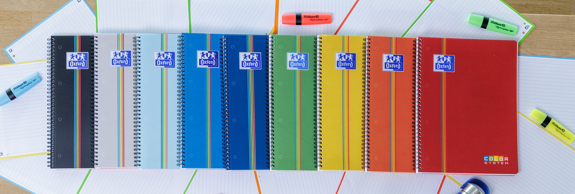 Cahier Oxford A5 16 Pages - Quadrillage 5mm Fond 10 - Lot De 15 - Papier 90g/m² - Couverture Rouge