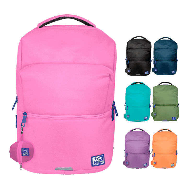 Mochila Young Proof B-Ready de Oxford negro. lila. verde, azul, peach, rosa, oliva