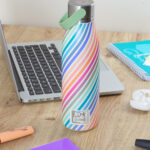 Botella termo colorblock de oxford
