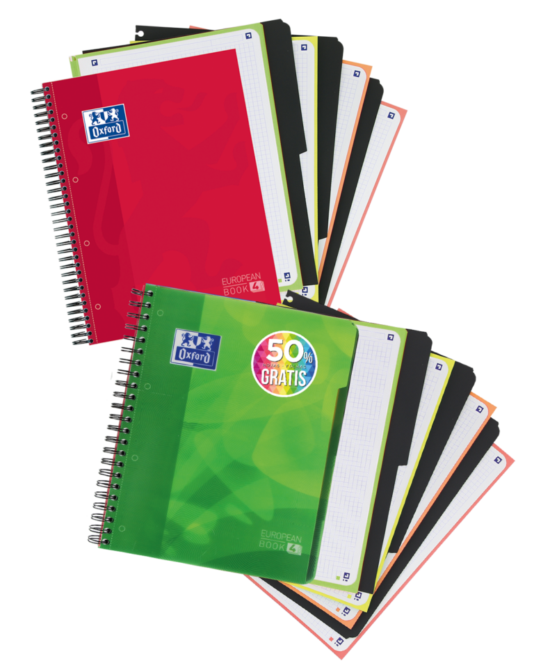 Cuaderno Europanbook4 con separadores Oxford Classic y Lagoon